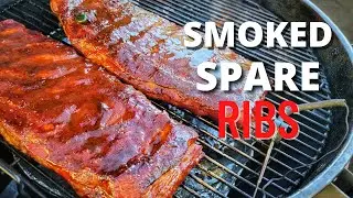 How to Smoke Spare Ribs on a  CHARCOAL GRILL | Slow N Sear Kettle | (EASY!)