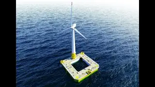 IDEOL Floating Offshore Wind Turbine Installation - Offshore Animation
