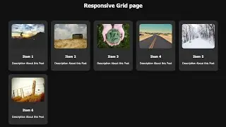 Creating Responsive Grid Page Using HTML & CSS || 