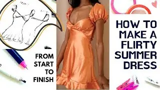 How To Make a Summery Flirty Dress | Fashion DIY