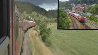 DONAUTALBAHN - Mitfahrt im n-Wagen: Donaueschingen - Ulm HBF