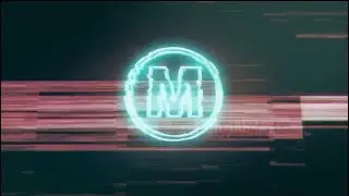 Neon Glitch Logo Free Download