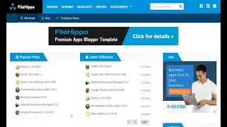 How to add the theme/templates like filehippo