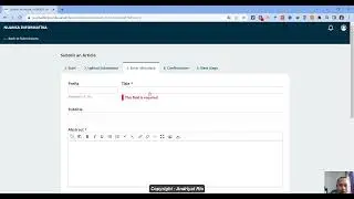 Tutorial Jurnal OJS3 - 2.Submit Manuscript Jurnal di OJS3