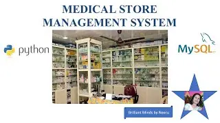 MEDICAL STORE Project in PYTHON with MYSQL-MEDICAL SHOP MANSAGEMENT SYSTEM in PYTHON with SQL