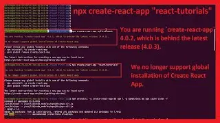 You are running `create-react-app` 4.0.2, which is behind the latest release (4.0.3).