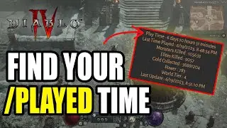 How to check your played time in Diablo 4