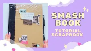 PROCESO PAGINA SMASH BOOK ❤️️ HAZ UNA PAGINA CONMIGO ❤️️ TUTORIAL SCRAPBOOK