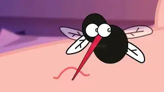 Tired mosquito animation