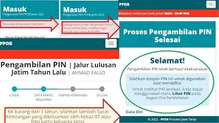Cara melihat PIN PPDB Jatim Online SMA/SMK Tahun 2022