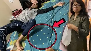 Om Ne Bed Par SUSU Kardi 🤣 Itna Bada Hoke Bhi !!