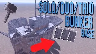 SOLO/DUO/TRIO Base design / EASY bunker BUILD - RUST