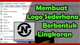 Membuat logo sederhana lingkaran untuk pemula #Corel_Draw X7