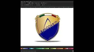 Mazzanti Car logo in Coreldraw #logo