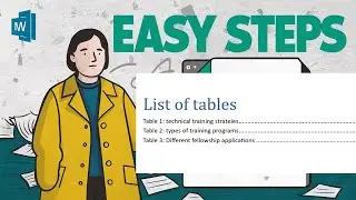 How Add List of Tables in Microsoft Word