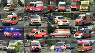 Prague (CZ) Meditrans ambulances - ambulance fleet history in response videos from 2013 - 2019