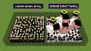 skibidi toilet family vs cameraman & speakerman army