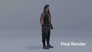 3D Character | Gaming | Modelling | 360 View | Beards, Weapons, Tattoos | Tatwansh Digital