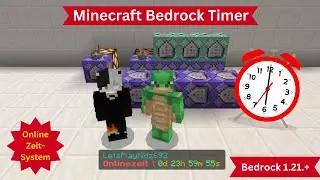 Minecraft Online Zeit System Timecounter deutsch / Ingame Zeit / Uhr in Minecraft Command  1.21.+