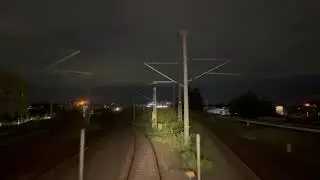 Führerstandsmitfahrt Streckenkunde Hamburg Padborg mit Abstellung  bei Nacht SJ Euronight RDC Br 101