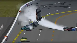 NR2003 OpenSpeedway Online Racing Crashes Wrecks Compilation #2 | OSW NASCAR