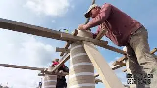 Строительство пруда для осетра с островом (часть 3)