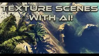 How to texture a beach with AI generated PBR textures.