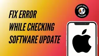 How to Fix An Error Occurred While Checking for a Software Update