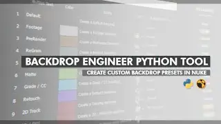 Backdrop Engineer for Nuke - Python Tool