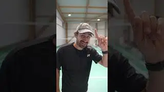 The speed of a badminton shuttlecock