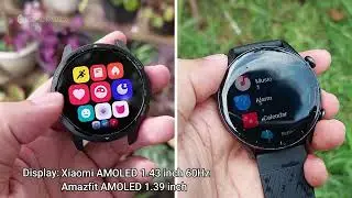 side by side: Xiaomi Watch S1 Active vs Amazfit GTR 3