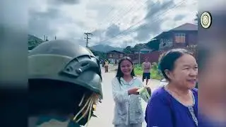 မိုးကုတ်မြို့ ပြည်သူများက TNLA နှင့် မဟာမိတ်များကို ကြိုဆိုမှုမြင်ကွင်း