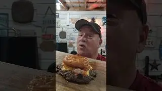 Glazed Donut Smash Burger for Smash Burger Sunday