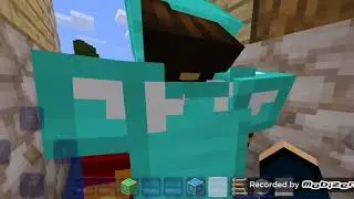 Играю с братом в крафтсмен по сети