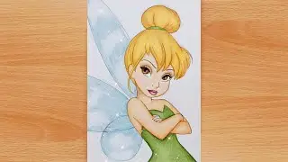 TINKERBELL - Step by step | How to draw Tinkerbell easily