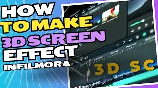 How To make 3D Screen rotation effect In Filmora #filmora13 #WondershareFilmora #filmoracreatorhub