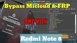 Cara Unlock Micloud Redmi Note 8 Ginkgo  one click mudah banget pake unlocktool