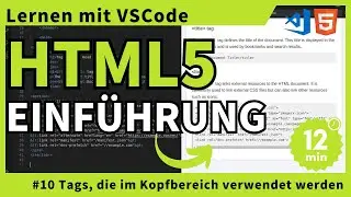 [Lernen mit VSCode] HTML-Einführung #10 Tags, die im Kopfbereich verwendet werden