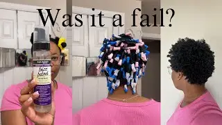 Attempted Perm Rod Set on Short Type 4 Hair! | Was it a fail?| Type 4B\C | Mytype4hair