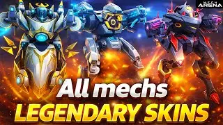 Mech Arena All Legendary Skins 2026 (Full 360° Showcase)