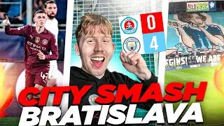 INSANE ATMOSPHERE As City SMASH Slovan Bratislava!!