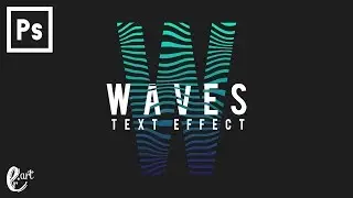 How to Create Waves Text Effect In Photoshop - Tutorial Photoshop