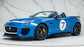 2016 Jaguar F-Type Project 7 - Goodwood Blue - Walkaround & Interior & Revs - Romans International