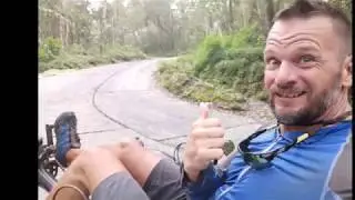 Climbing up to Dieng Plateau and volcano complex