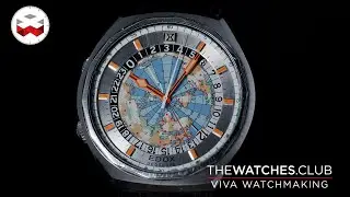 Edox Rare Vintage Geoscope 48 World Time 70's