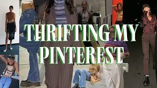 THRIFTING MY PINTEREST BOARD || THRIFT HAUL + TRY ON || IMLVH