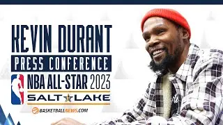 Kevin Durant Talks Suns Trade, Adjusting to a New Team,  Health  | 2023 NBA All Star Practice