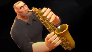 солдат жёстко играет на саксофоне