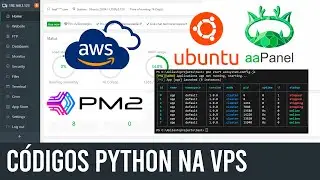 Como Adicionar Códigos Python na VPS Ubuntu 22.04 com AApanel + PM2 - Deixar online