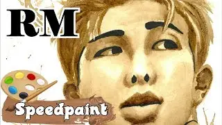 BTS RM Coffee Speedpainting (1-7) -방탄소년단 RM (김남준) 커피 스피드페인팅
